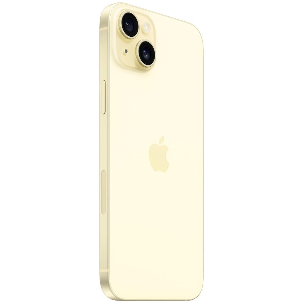 Apple iPhone 15 Plus, 128GB, Yellow - Unlocked (Renewed)