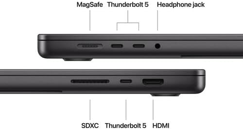 Apple 2024 MacBook Pro with Apple M4 Max Chip (16-inch, 48GB RAM, 1TB SSD Storage) (QWERTY English) Space Black (Renewed)