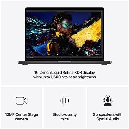 Apple 2024 MacBook Pro with Apple M4 Max Chip (16-inch, 48GB RAM, 1TB SSD Storage) (QWERTY English) Space Black (Renewed)