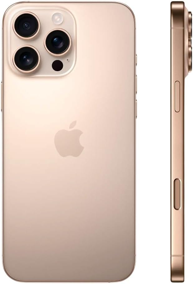 Apple iPhone 16 Pro, 256GB, Desert Titanium - Locked to T-Mobile (Renewed)