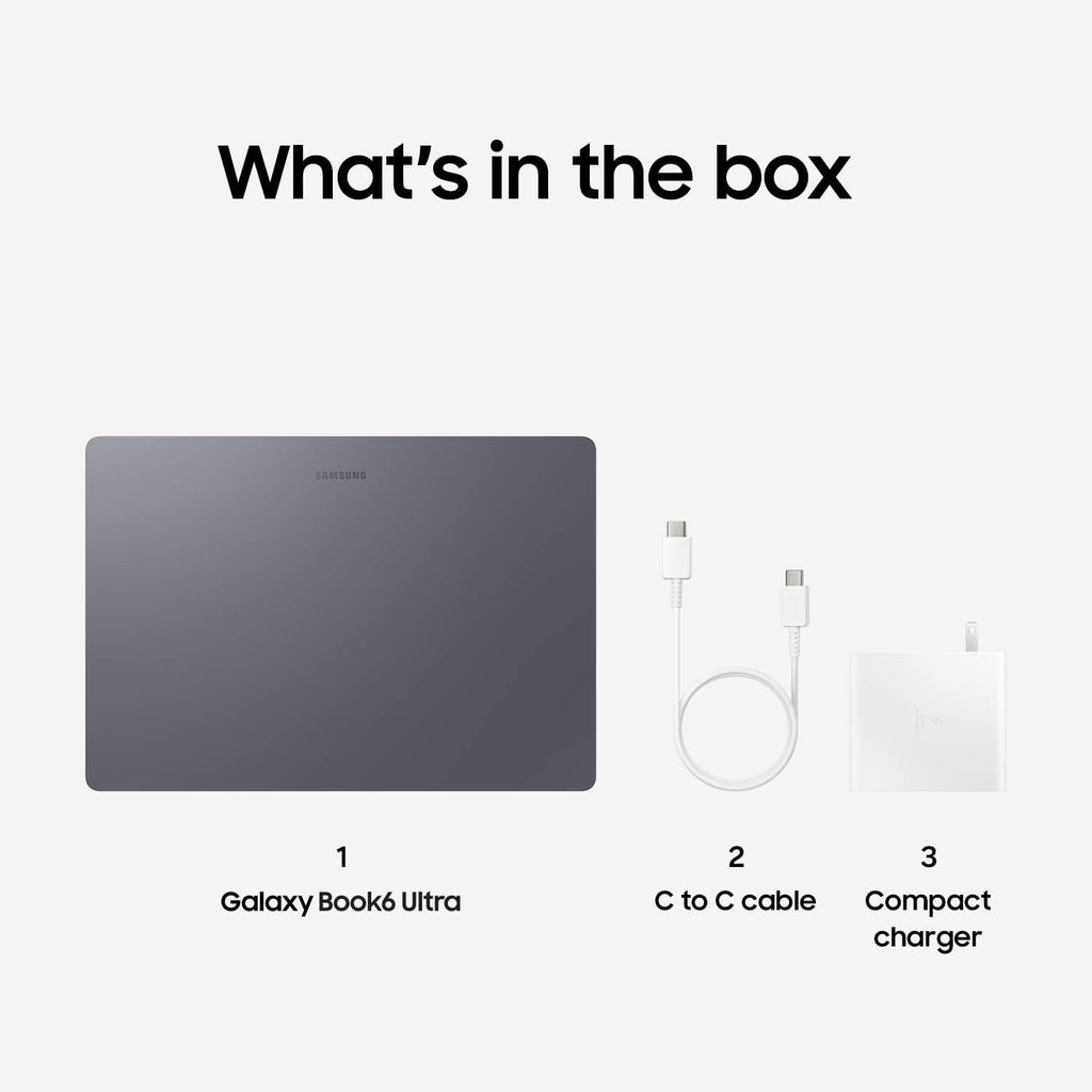 Samsung 16” Galaxy Book6 Ultra U7 PC Laptop Computer, NVIDIA 5070 Intel Processor, 32GB/1TB, Dynamic AMOLED 2X Display, Advanced Cooling, Slim, 2 Year Warranty, Gray