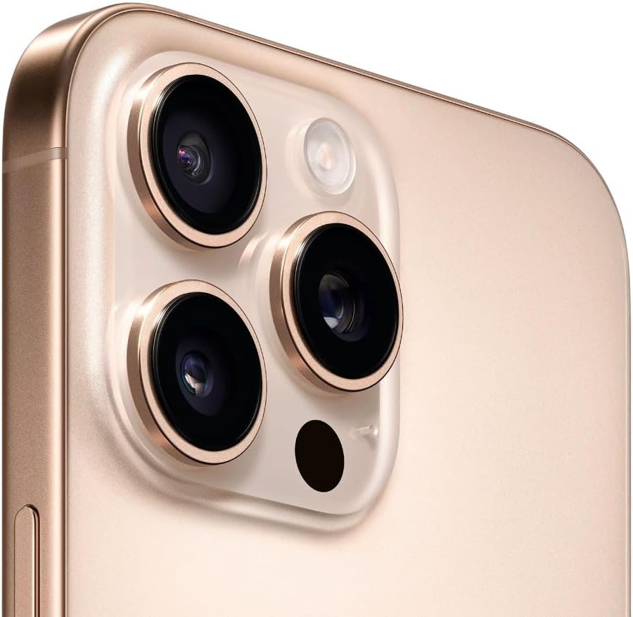 Apple iPhone 16 Pro, 256GB, Desert Titanium - Locked to T-Mobile (Renewed)