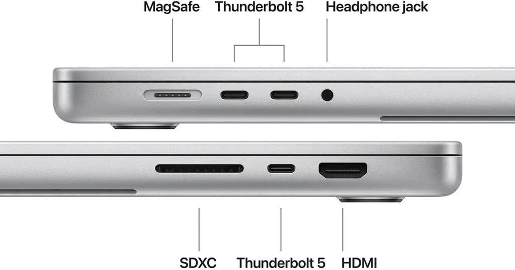 Apple 16-Inch MacBook Pro Laptop Early 2026 with M5 Max Chip, 18-Core CPU, 40-Core GPU, 128GB Unified Memory, 2TB SSD Storage, Standard Display, 140W USB-C Power Adapter (Silver, 16-inch)