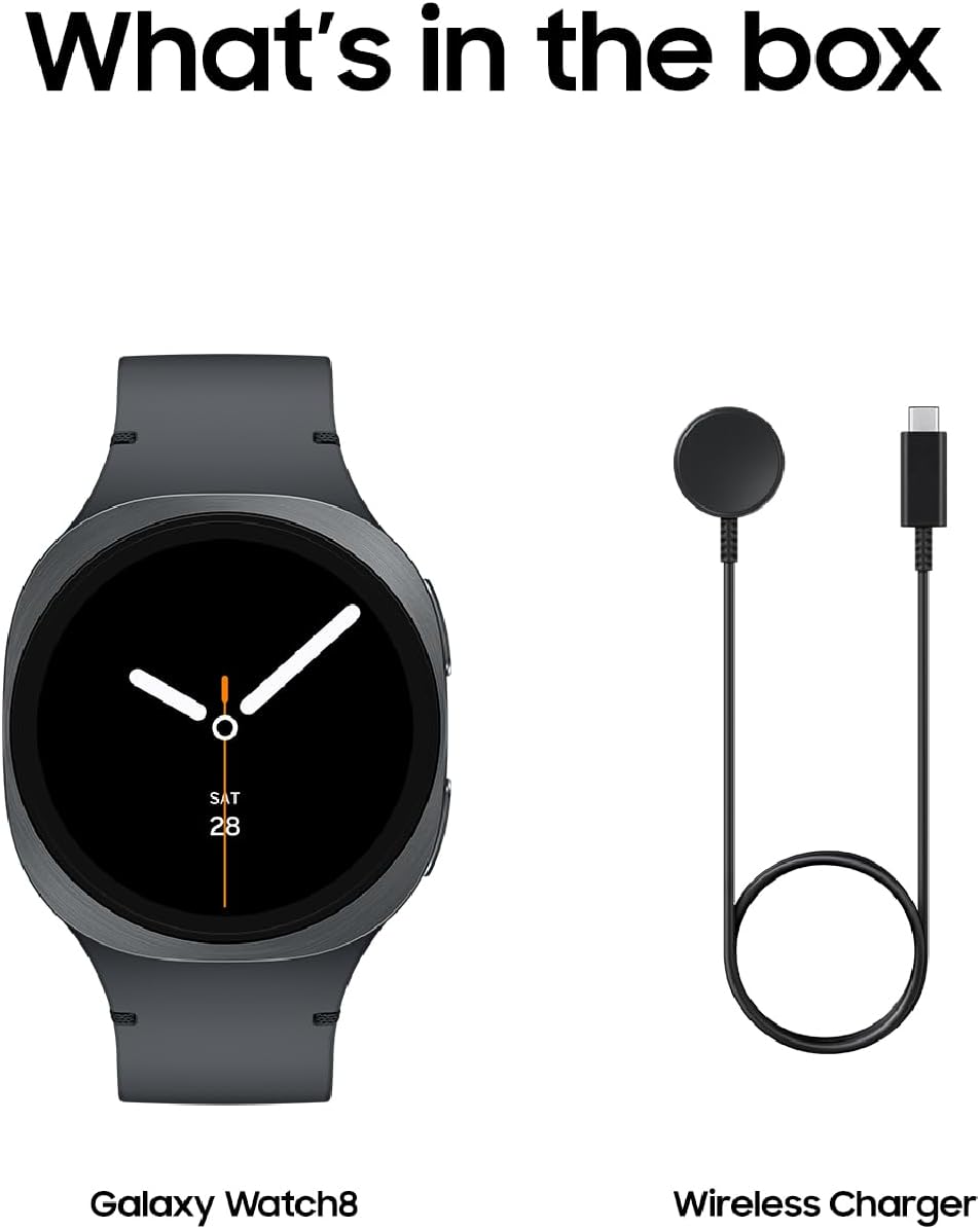 Samsung Galaxy Watch 8 (2025), Graphite, 40mm, Bluetooth Smartwatch
