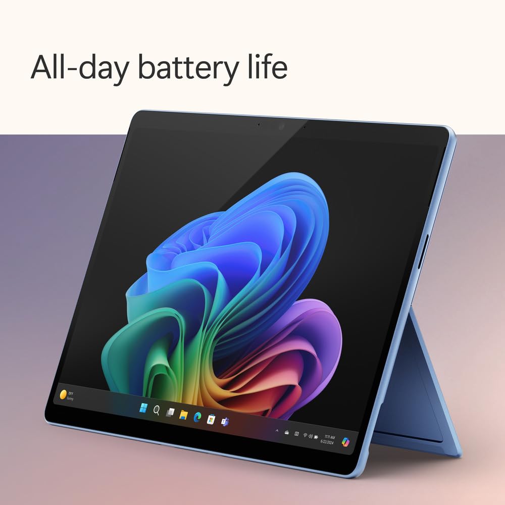 Microsoft Surface Pro 2-in-1 Laptop/Tablet (2024), Windows 11 Copilot+ PC, 13" Touchscreen Display, Snapdragon X Plus (10 Core), 16GB RAM, 512GB Storage, Dune