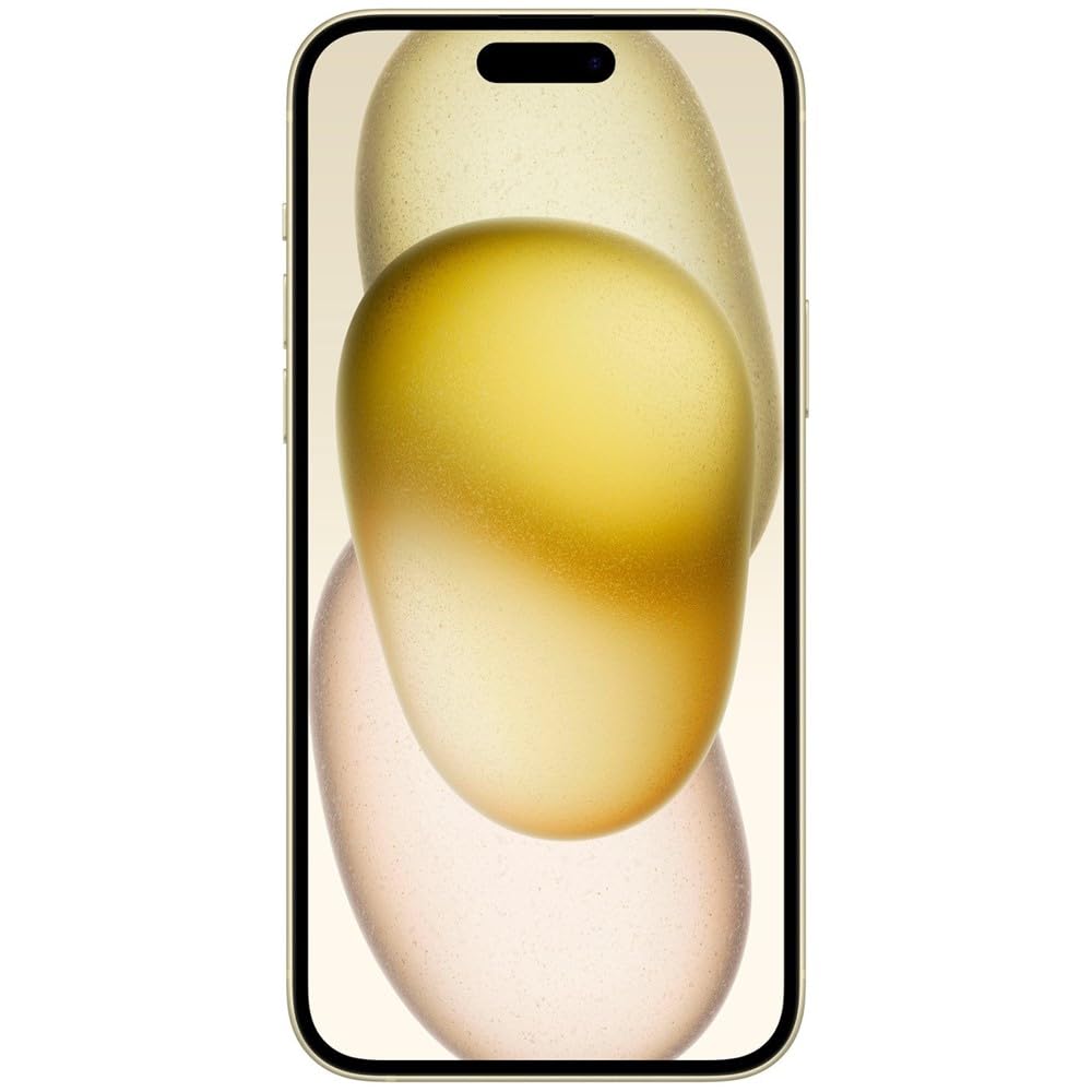 Apple iPhone 15 Plus, 128GB, Yellow - Unlocked (Renewed)