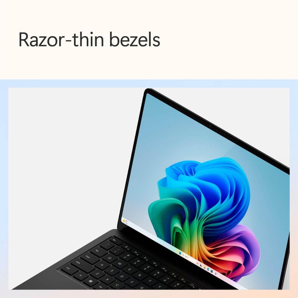 Microsoft Surface Laptop (2024), Windows 11 Copilot+ PC, 13.8" Touchscreen Display, Snapdragon X Elite (12 core), 16GB RAM, 512GB SSD Storage, Black