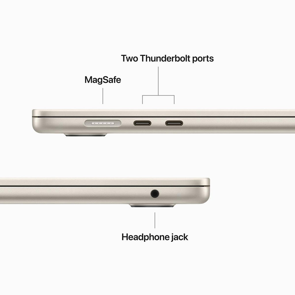 2023 Apple MacBook Air with Apple M2 Chip with 8-Core CPU/10-Core GPU (15-inch, 8GB RAM, 256GB SSD Storage) (QWERTY English) Space Gray (Renewed)
