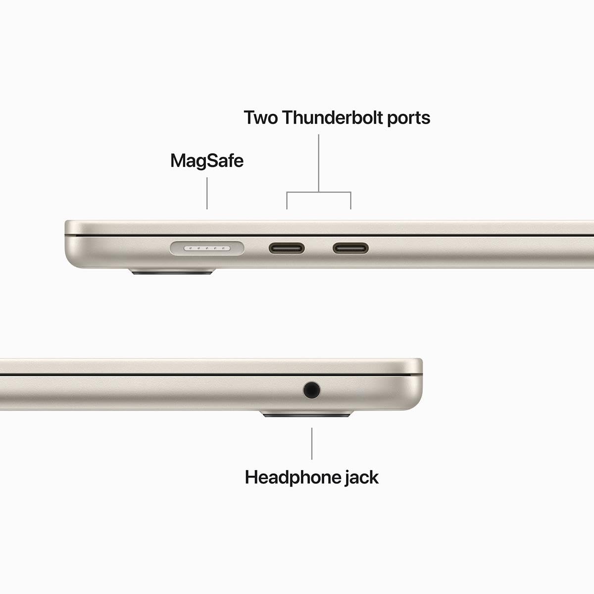 2023 Apple MacBook Air with Apple M2 Chip with 8-Core CPU/10-Core GPU (15-inch, 8GB RAM, 256GB SSD Storage) (QWERTY English) Space Gray (Renewed)