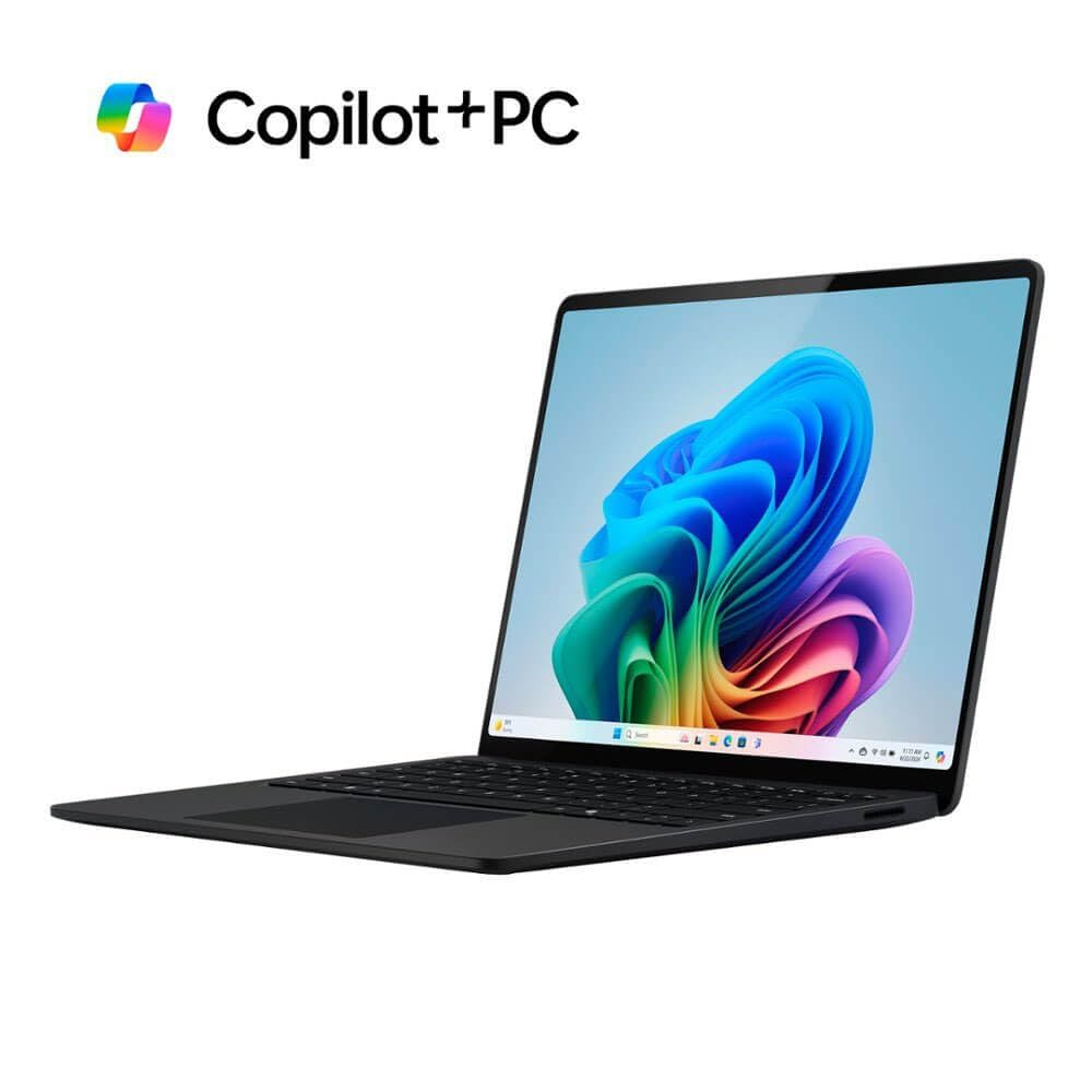 Microsoft Surface Laptop (2024), Windows 11 Copilot+ PC, 13.8" Touchscreen Display, Snapdragon X Elite (12 core), 16GB RAM, 512GB SSD Storage, Black