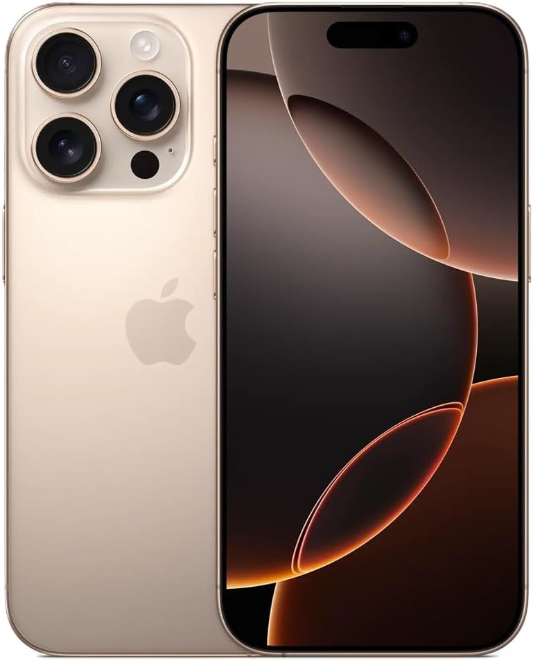 Apple iPhone 16 Pro Max, 256GB, Desert Titanium - T-Mobile (Renewed)