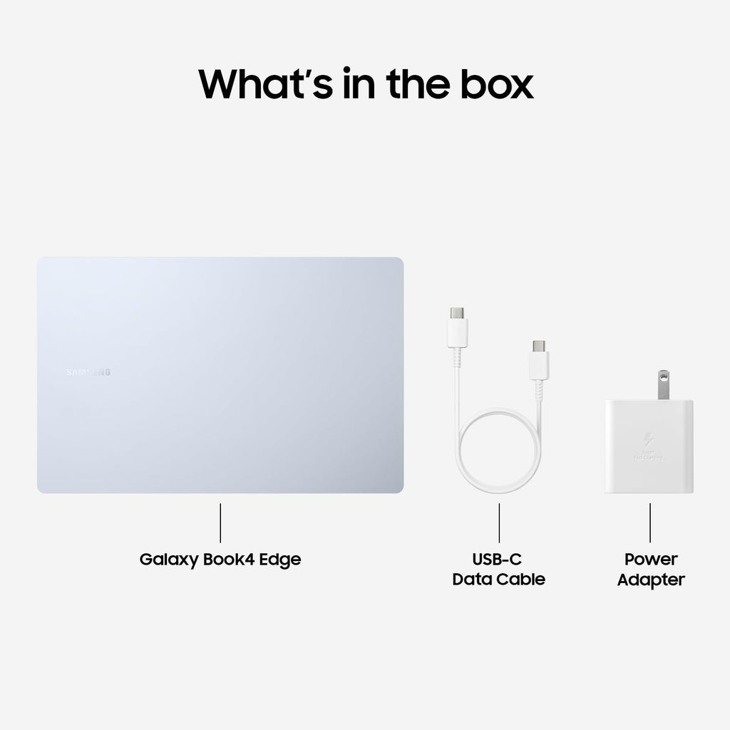 Samsung 15” Galaxy AI Book4 Edge PC Laptop Computer, Snapdragon X Plus Processor, Live Captions, FHD LED Anti-Glare Display, Long-Lasting Battery, 2024 Version, NP750XQA-KB2US