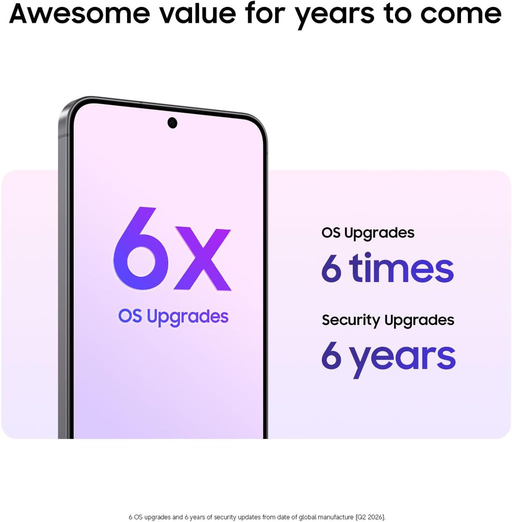 Samsung Galaxy A57 5G (2026), Unlocked Android Smartphone, 128GB, AMOLED Display, Triple Camera, IP68, 5000mAh Battery, US Version, US 1 Yr Warranty, Awesome Gray