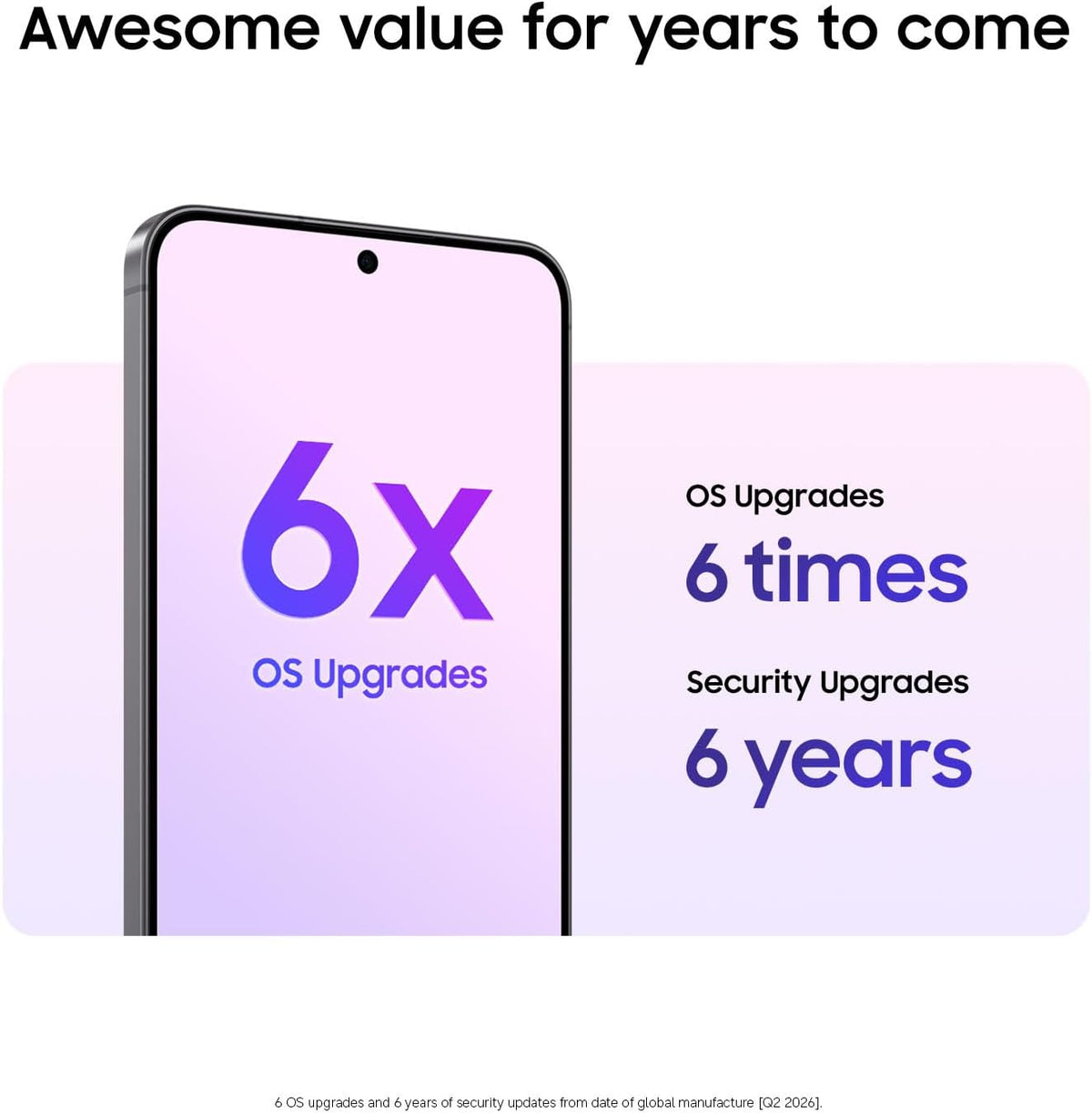 Samsung Galaxy A57 5G (2026), Unlocked Android Smartphone, 128GB, AMOLED Display, Triple Camera, IP68, 5000mAh Battery, US Version, US 1 Yr Warranty, Awesome Gray