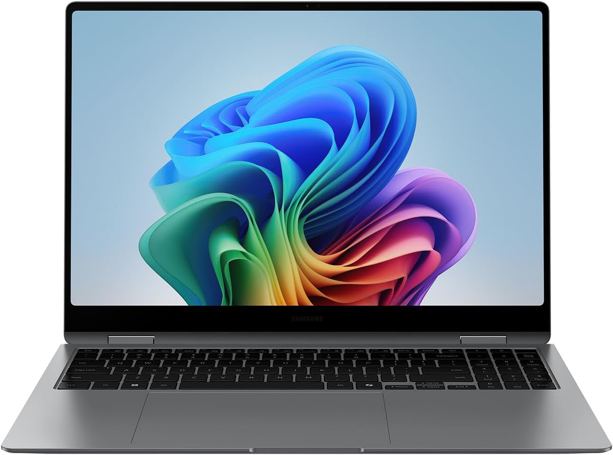 Samsung 16” Galaxy Book5 Pro 360 Copilot+ PC, AI Business Laptop, Windows 11 Pro, Intel Core Ultra 7 Processor 256V, 3K AMOLED Touchscreen, 16GB / 512GB, 120HZ, 2025 Model, NP964QHA-KG1US, Gray