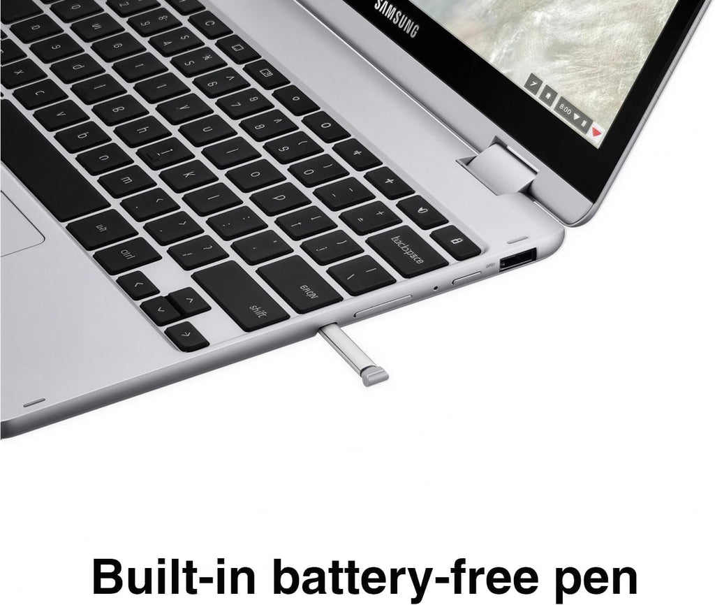 Samsung 12.2" FHD 2-in-1 Touchscreen Chromebook Plus Laptop for Business&Students, Intel Dual-Core, 4GB RAM, 564GB Storage(64GB eMMC+512GB External), Chrome OS, Silver