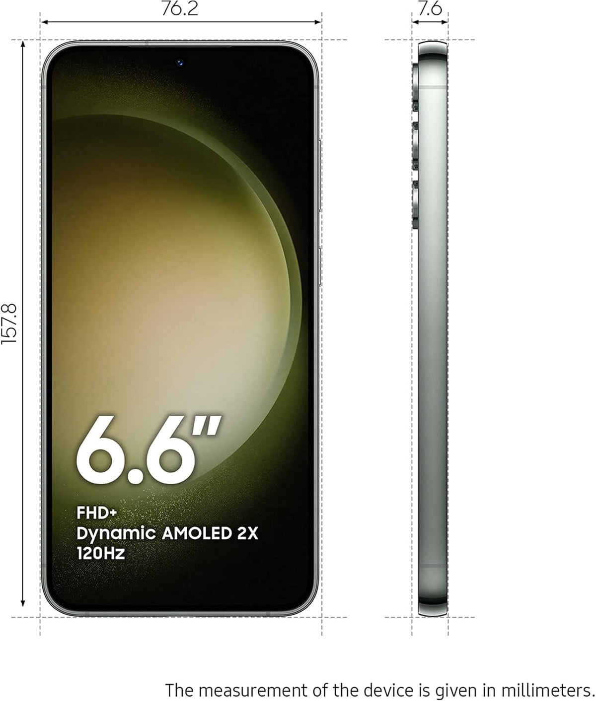 Samsung Galaxy S23+ Plus 5G, US Version, 256GB, Phantom Black - Unlocked (Renewed)