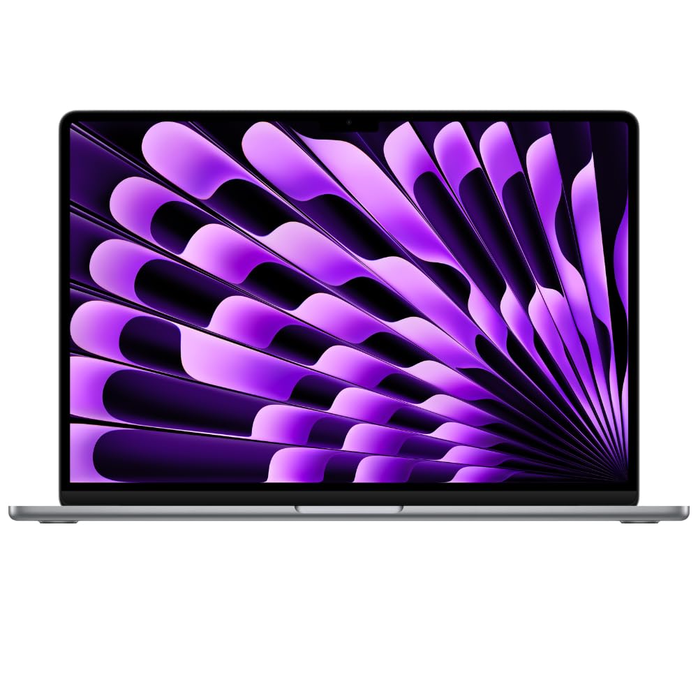 2023 Apple MacBook Air with Apple M2 Chip with 8-Core CPU/10-Core GPU (15-inch, 8GB RAM, 256GB SSD Storage) (QWERTY English) Space Gray (Renewed)