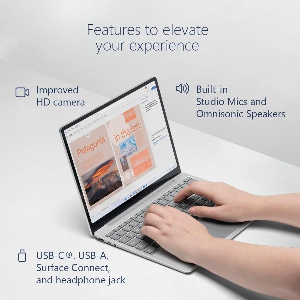 Microsoft Surface Laptop Go 2-12.4" Touchscreen - Intel Core i5 8GB Memory - 128 SSD - Platinum (Latest Model) (Renewed)