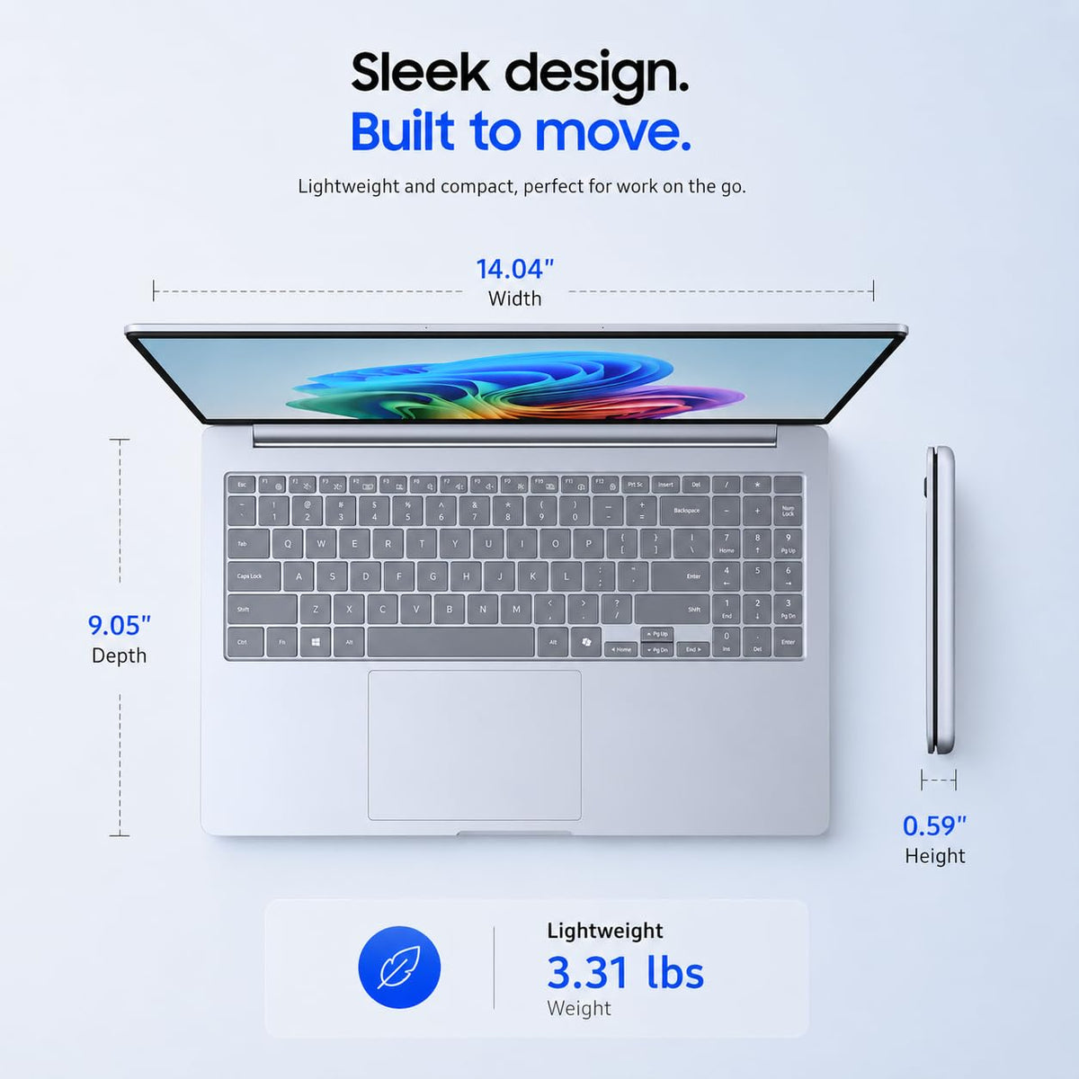 Samsung Galaxy Book4 2024 Business Laptop 15.6" FHD IPS 10-Core Intel 7 150U 16GB LPDDR4 512GB SSD Intel Graphics Wi-Fi 6 Backlit Keyboard Fingerprint Win11 Home w/ONT 32GB USB