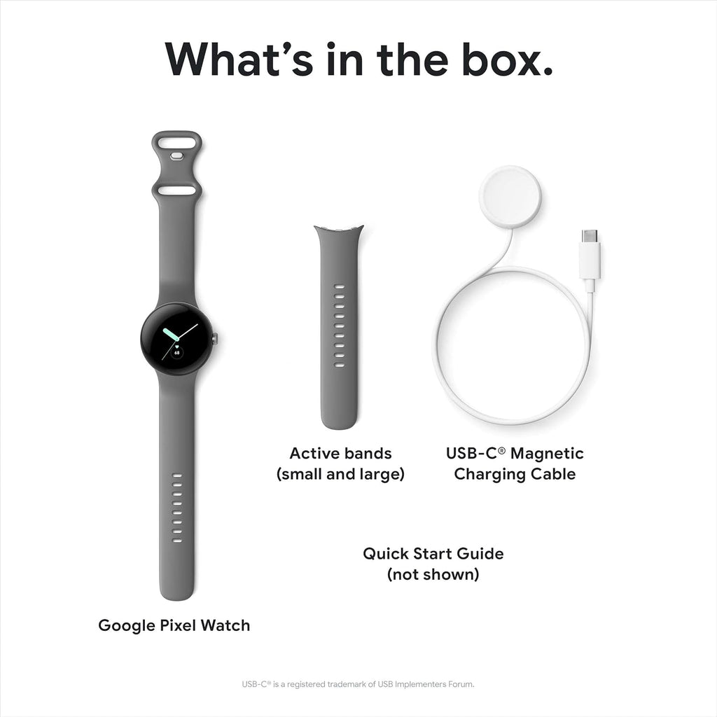 Google Pixel Watch 1st Gen (Previous Model) - Android Smartwatch with Fitbit Activity Tracking - Heart Rate Tracking Watch - Champagne Gold Stainless Steel case with Hazel Active band - LTE