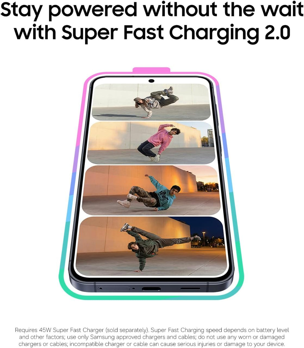 Samsung Galaxy A37 5G (2026), Unlocked Android Smartphone, 128GB, AMOLED Display, Triple Camera, IP68, Slim Phone, 5000mAh Battery, US Version, US 1 Yr Warranty, Awesome Charcoal