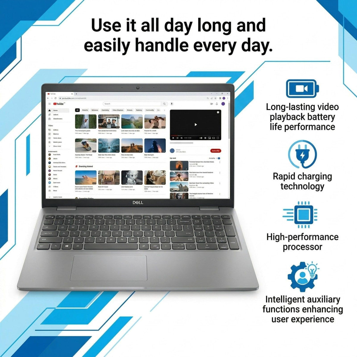 Dell Latitude 5420 14" FHD Business Laptop Computer, Intel Quad-Core i5-1145G7, 16GB DDR4 RAM, 256GB SSD, Camera, HDMI, Windows 11 Pro (Renewed)