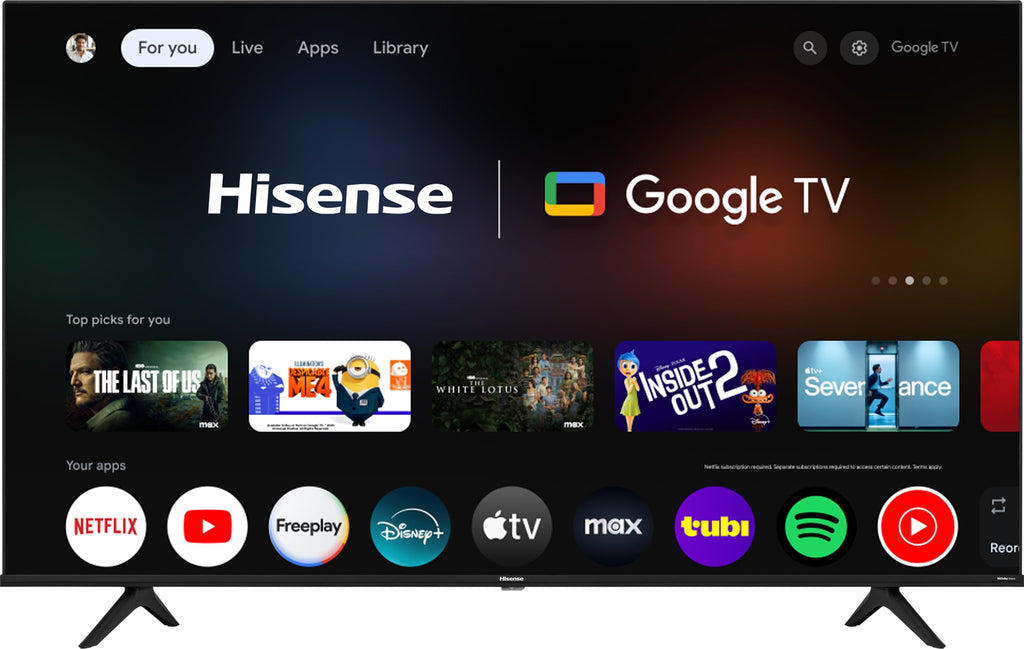 Hisense 55-Inch Class A6 Series 4K UHD Smart Google TV with Alexa Compatibility, Dolby Vision HDR, DTS Virtual X, Sports & Game Modes, Voice Remote, Chromecast Built-in (55A6H) , Black
