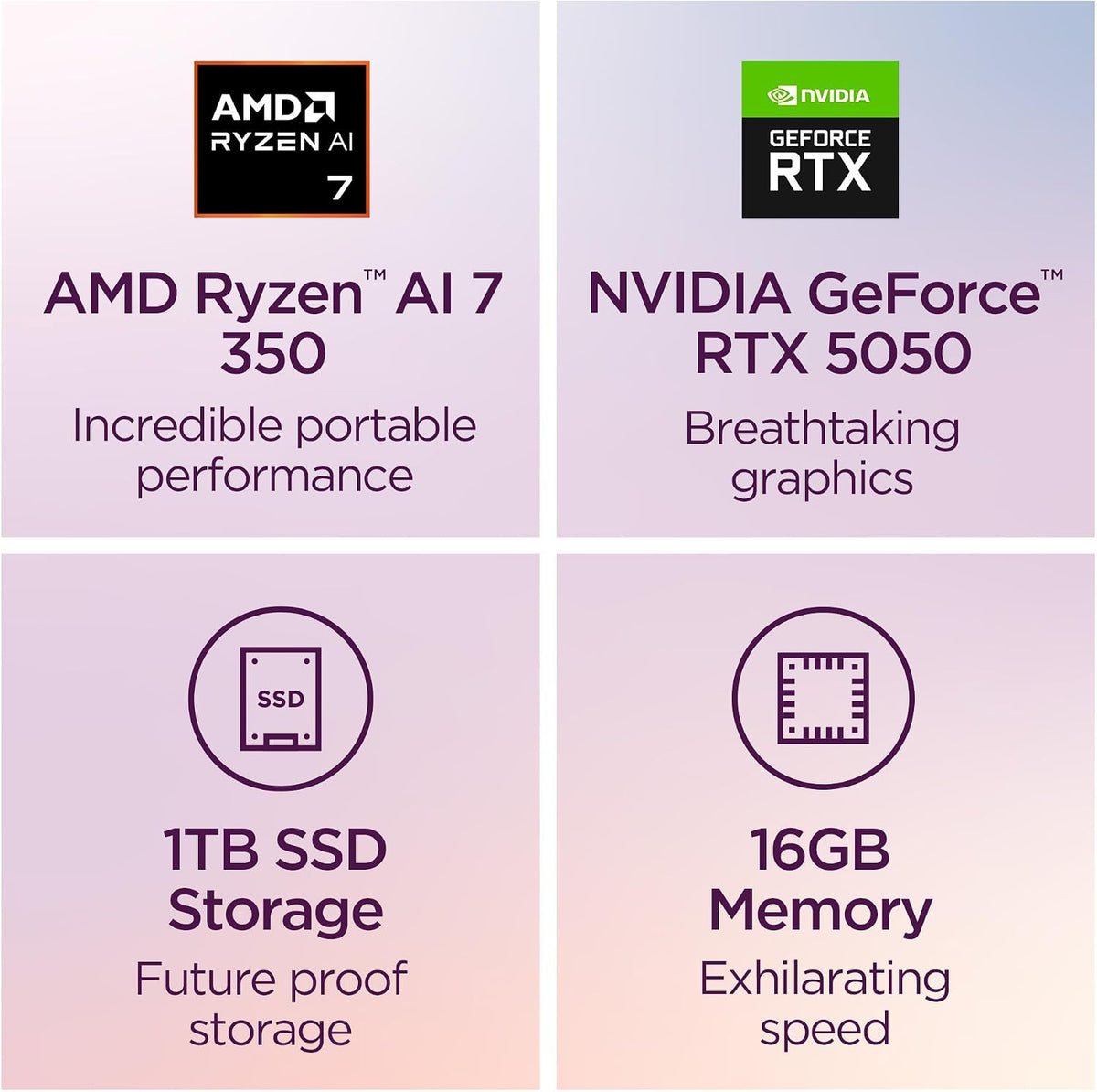 Lenovo IdeaPad Pro 5-2025 - 16" OLED 2880 x 1800 120Hz Display - 16GB Memory - 1 TB Storage - Ryzen AI 7 350 - NVIDIA GeForce RTX5050 - Windows 11 Home - Luna Grey