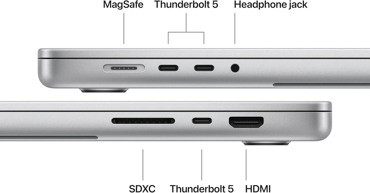 Apple MacBook Pro with M5 Max, 18‑core CPU, 40‑core GPU: 14.2-inch Display, 128GB Memory, 2TB SSD; Silver