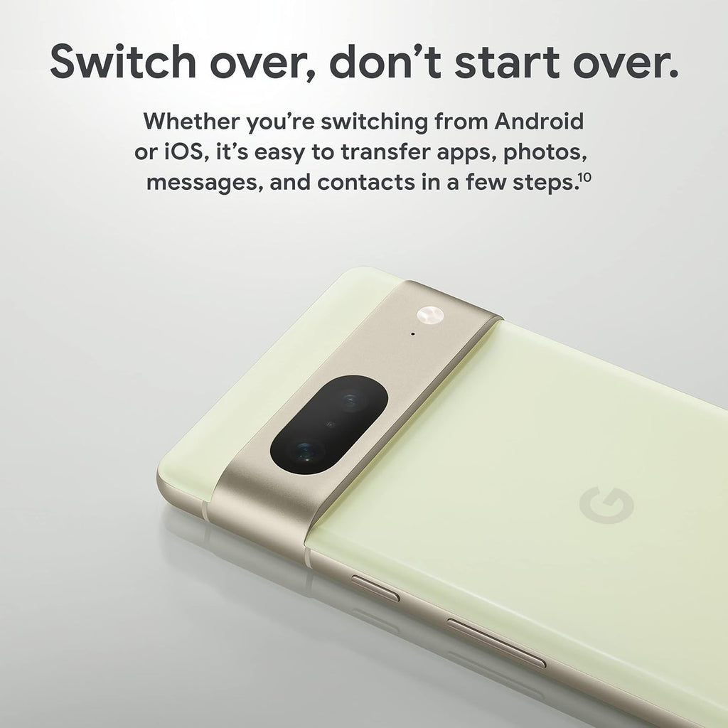 Google Pixel 7-5G Android Phone - Unlocked Smartphone with Wide Angle Lens and 24-Hour Battery - 256GB - Lemongrass