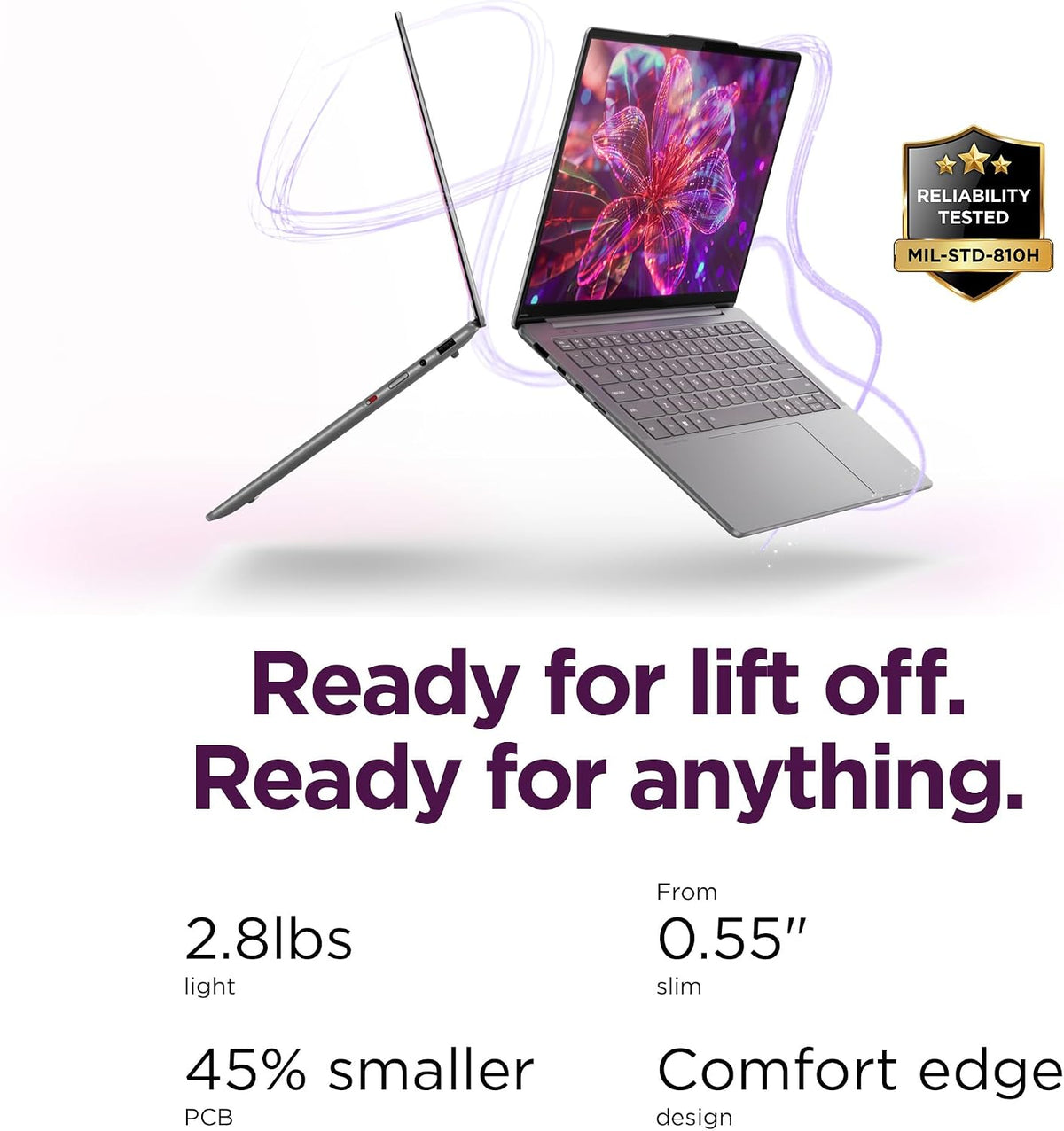 Lenovo Slim 7i Aura Edition - 2025 - Copilot+ PC - Core Ultra 7 Processor 256V - 14" WUXGA OLED Display - 16 GB Memory - 1 TB Storage - Luna Grey