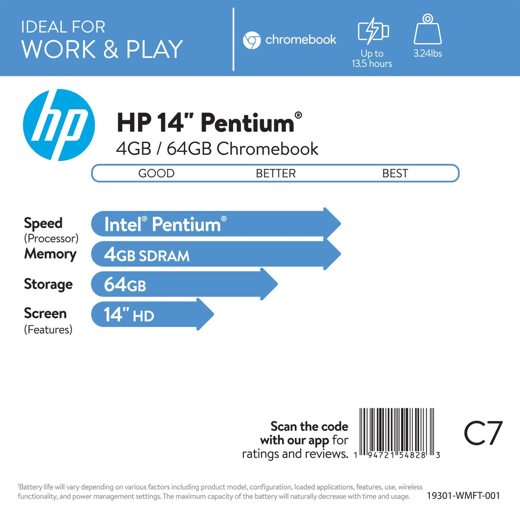 HP Stream 14" HD Laptop, Intel Processor N150, 4GB RAM, 128GB UFS, Intel Graphics, Webcam, Wi-Fi 6, Long Battery Life, Copilot, Windows 11 S, Gold (Renewed)