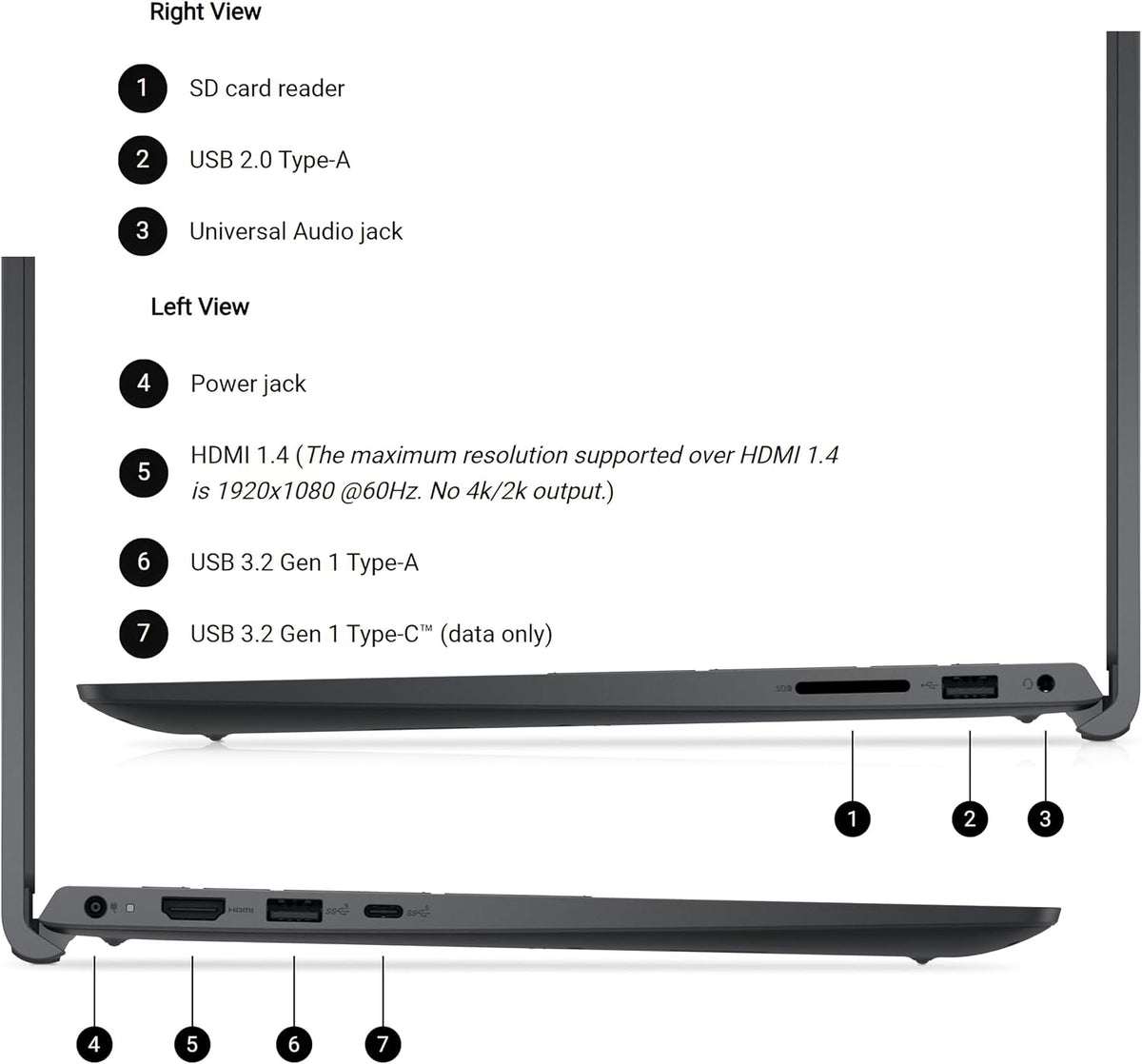 Dell Pro 15 Essential Laptop, Intel Core 3 100U, 16GB DDR5, 512GB SSD, FHD