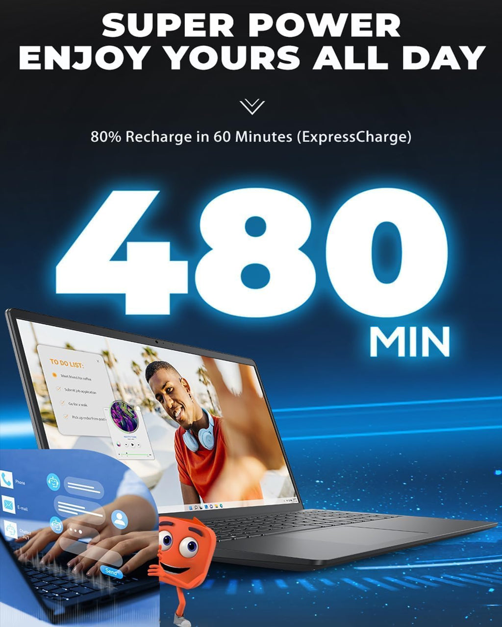 Dell 15.6" Laptop DC15250, FHD, Intel Core i5 1334U, Windows 11 Home