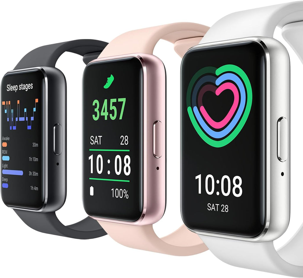 SAMSUNG Galaxy FIT 3 [2025, 40MM] 1.6" AMOLED Display | IP68 Water Resistant | 14 Days Battery Life | 100+ Watchfaces | 100+ Exercise Modes | International Model (Fast Charger Bundle, Black)