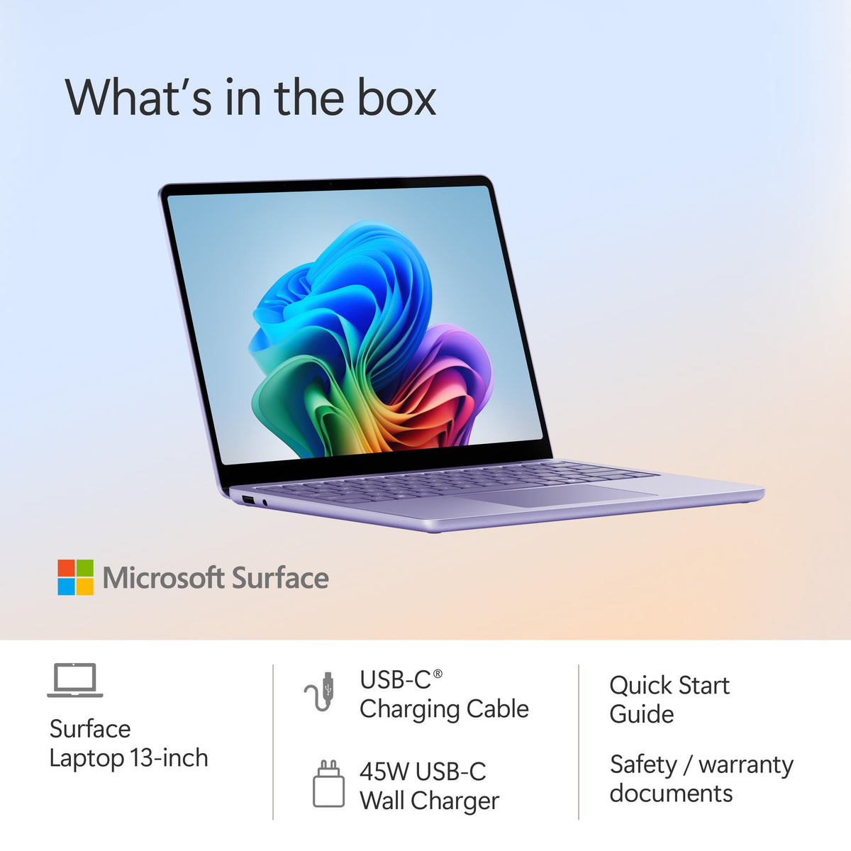Microsoft Surface Laptop (2025), Windows 11 Copilot+ PC, 13" Touchscreen Display, Snapdragon X Plus (8 core), 16GB RAM, 512GB SSD Storage, Ocean
