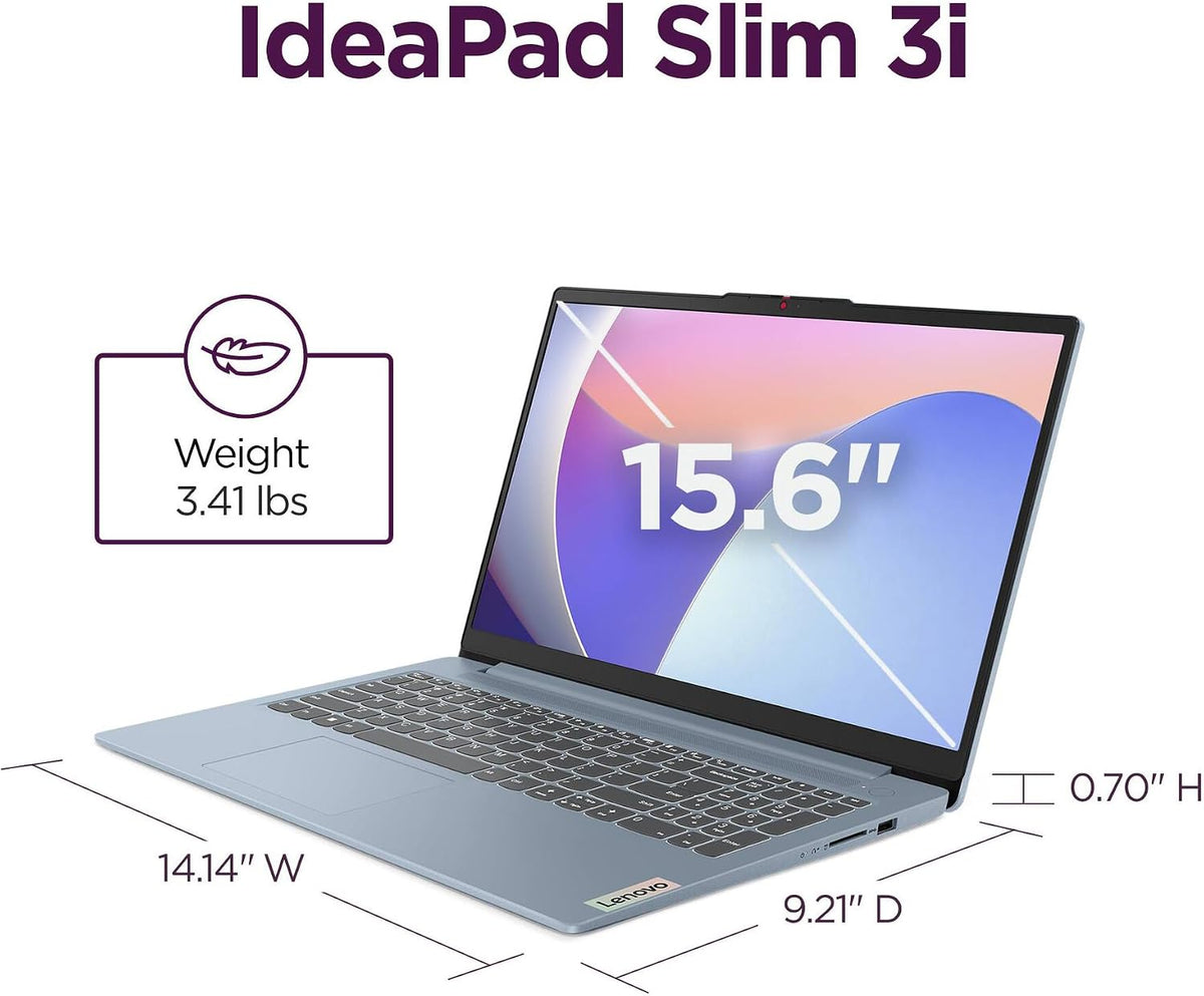 Lenovo Essential 15.6" FHD Laptop, Intel Processor, 8GB DDR5, 128GB Storage
