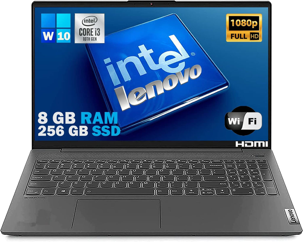 Lenovo Essential 15.6" FHD Laptop, Intel Processor, 8GB DDR5, 128GB Storage