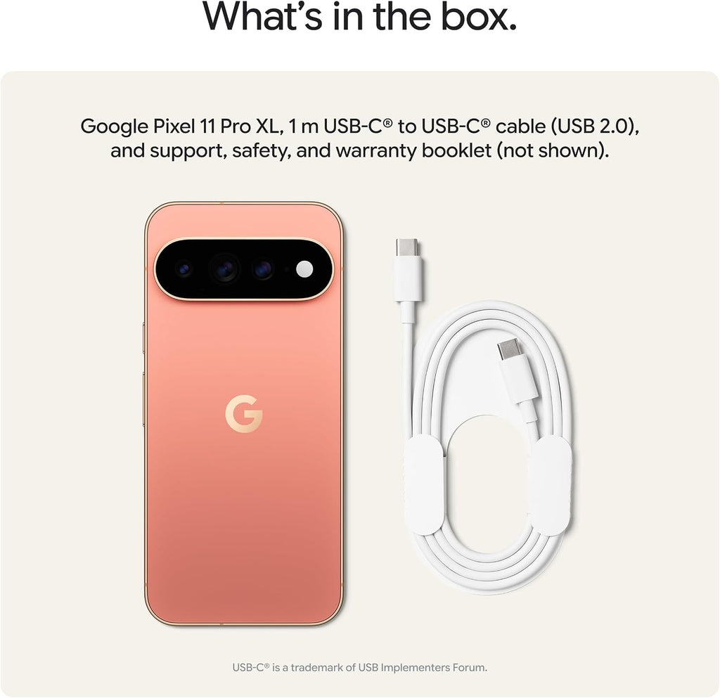 Google Pixel 11 Pro - Unlocked Smartphone, Gemini - 256 GB - Obsidian