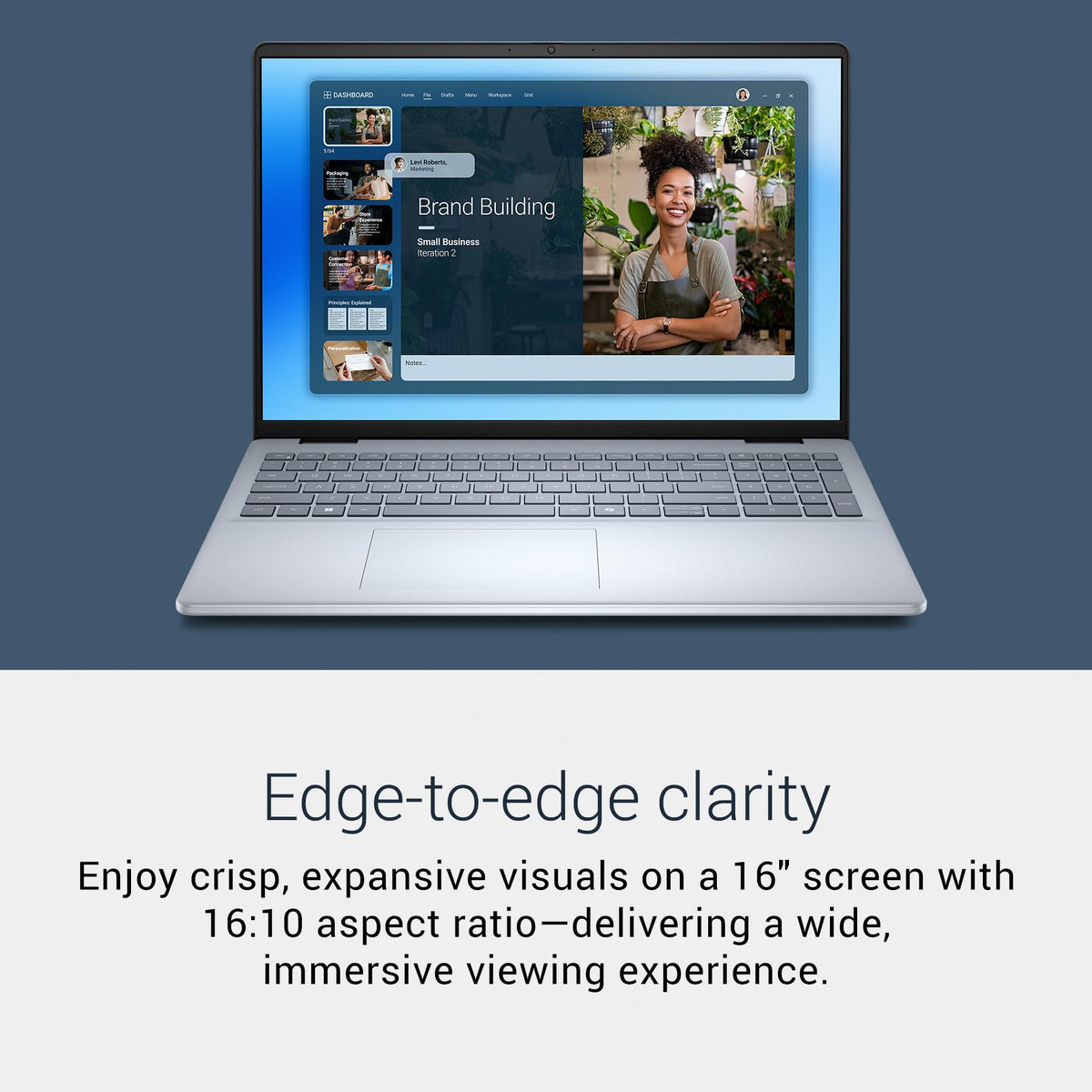 Dell 16 Laptop DC16251, FHD+, Intel Core 7 150U, 16GB RAM, Windows 11 Home