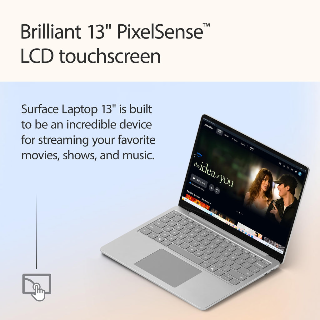 Microsoft Surface Laptop (2025), Windows 11 Copilot+ PC, 13" Touchscreen Display, Snapdragon X Plus (8 core), 16GB RAM, 512GB SSD Storage, Ocean