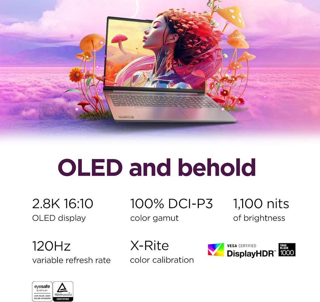 Lenovo IdeaPad Pro 5-2025 - 16" OLED 2880 x 1800 120Hz Display - 16GB Memory - 1 TB Storage - Ryzen AI 7 350 - NVIDIA GeForce RTX5050 - Windows 11 Home - Luna Grey