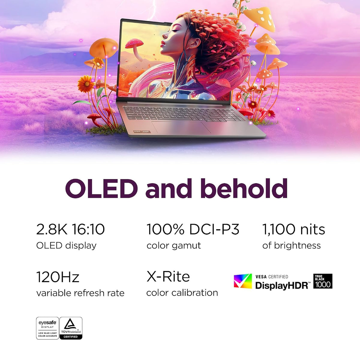 Lenovo IdeaPad Pro 5-2025 - 16" OLED 2880 x 1800 120Hz Display - 16GB Memory - 1 TB Storage - Ryzen AI 7 350 - NVIDIA GeForce RTX5050 - Windows 11 Home - Luna Grey