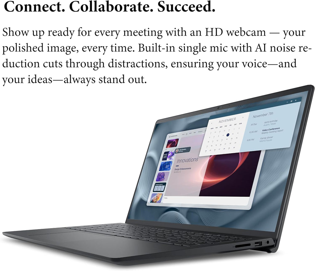 Dell Pro 15 Essential Laptop, Intel Core 3 100U, 16GB DDR5, 512GB SSD, FHD