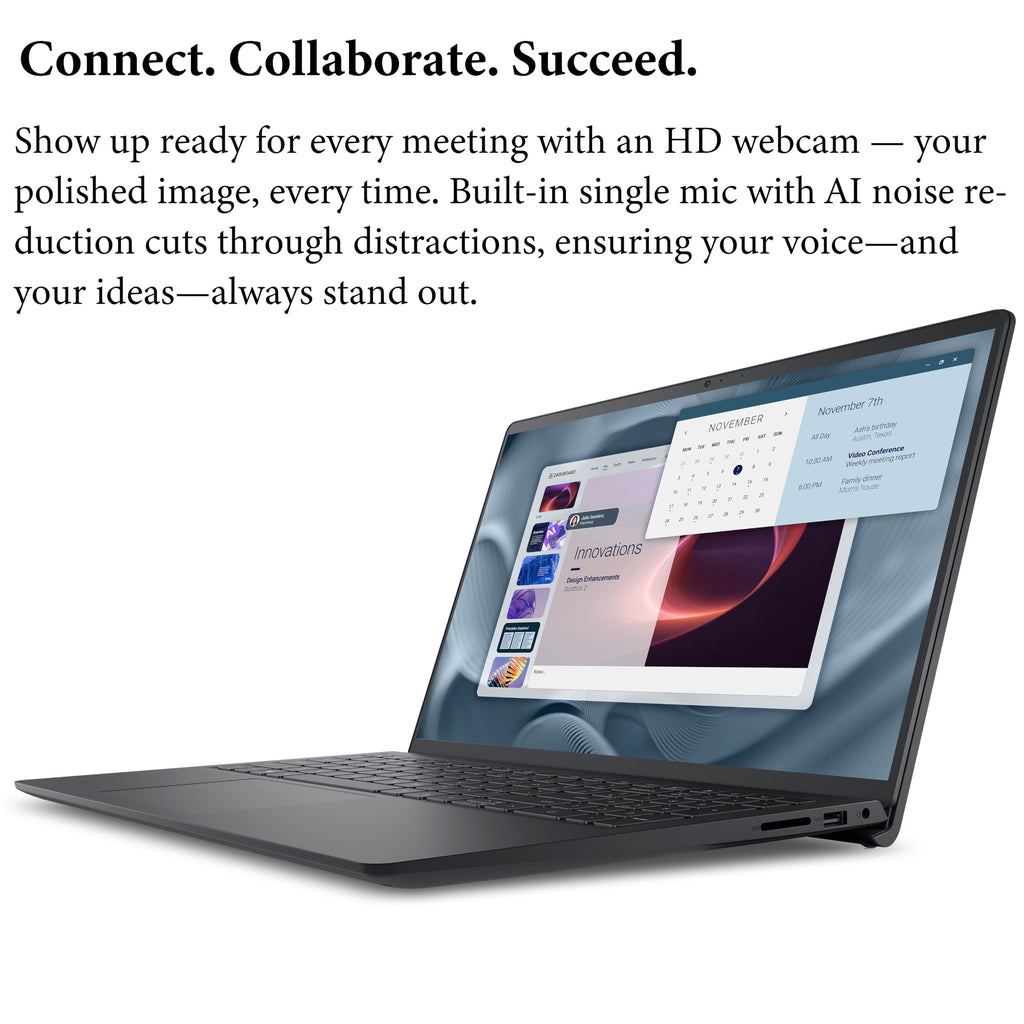 Dell Pro 15 Essential Laptop, Intel Core 3 100U, 16GB DDR5, 512GB SSD, FHD