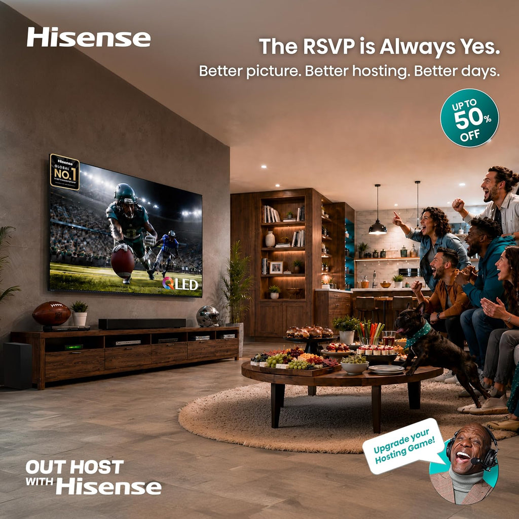Hisense 32-Inch Class QD4SR Series Hi-QLED HD Smart Roku TV (32QD4HSR, 2026 Model) – Hi-QLED Color, Dolby Audio, Compatible with Alexa, Full Array LED, Slim Bezel Design