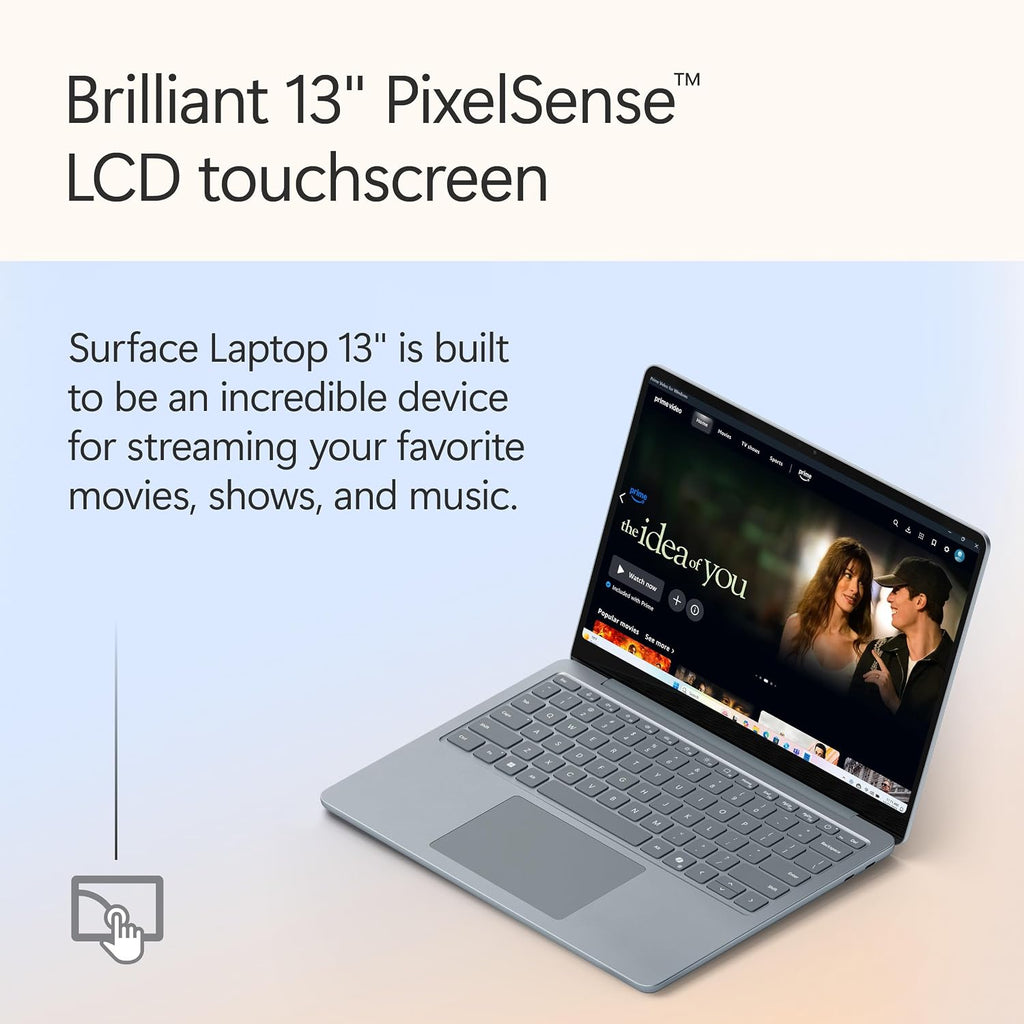 Microsoft Surface Laptop (2025), Windows 11 Copilot+ PC, 13" Touchscreen Display, Snapdragon X Plus (8 core), 16GB RAM, 512GB SSD Storage, Ocean