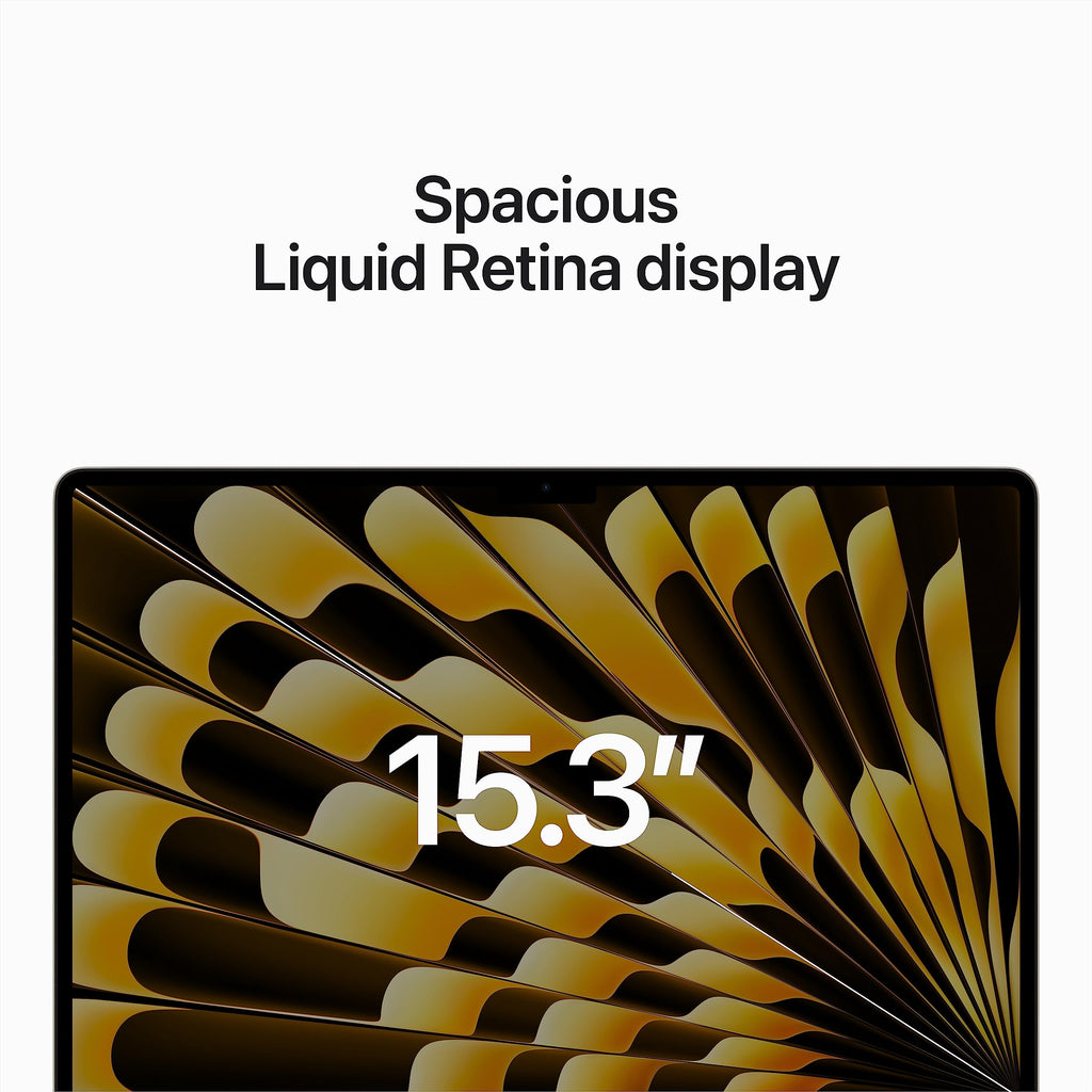 2023 Apple MacBook Air with Apple M2 Chip with 8-Core CPU/10-Core GPU (15-inch, 8GB RAM, 256GB SSD Storage) (QWERTY English) Space Gray (Renewed)