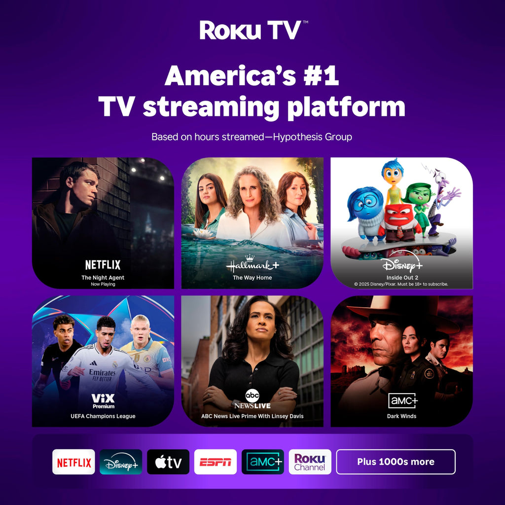 Hisense 40-Inch Class A4 Series FHD 1080p Smart Roku TV with Alexa Compatibility (40A4NR) - Dolby Audio, Slim Bezel Design, Google Assistant